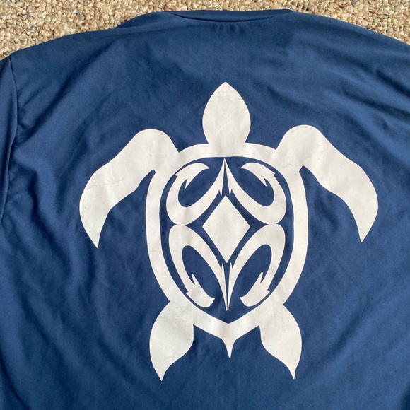 Kore Dry Tribal Swim Honu Kamaaina Turtle Hawaii Hawaiian T-Shirt Tee Shirt M - Picture 2 of 6